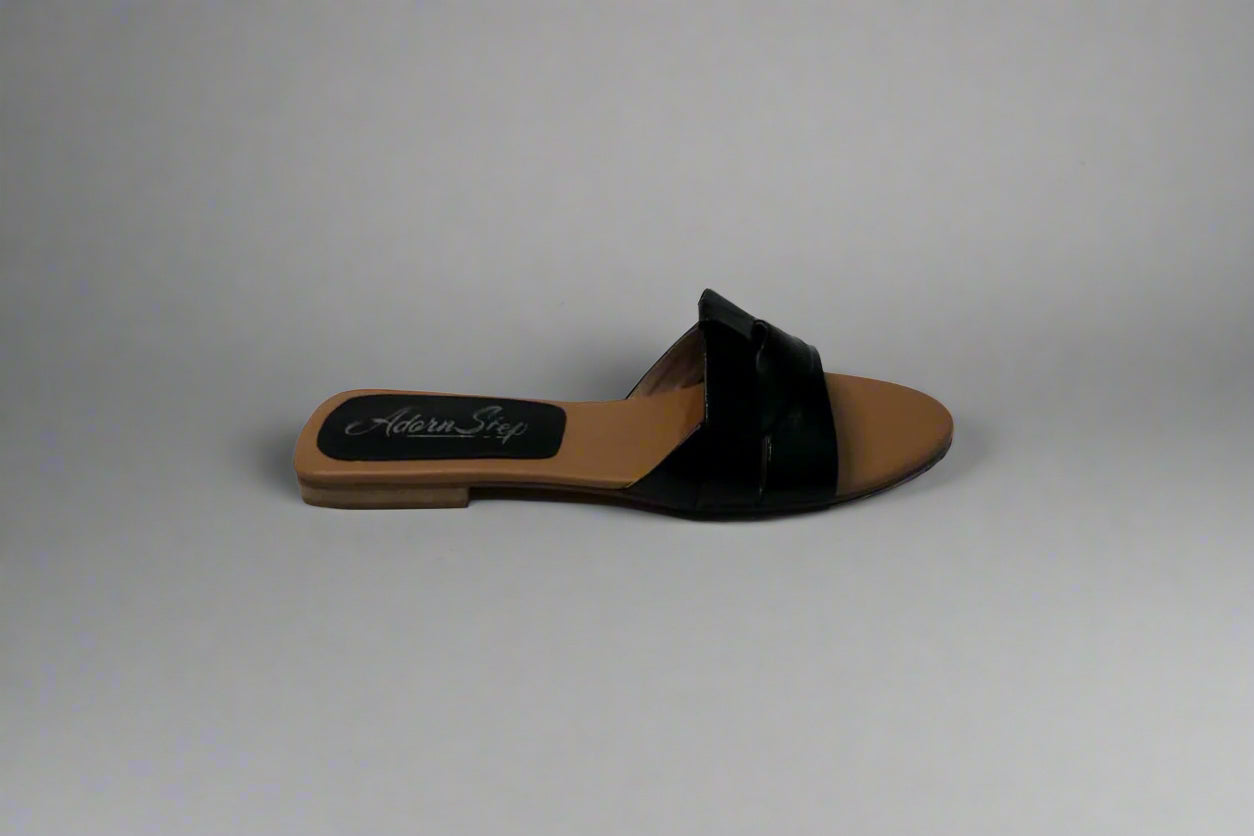 Trendy Double Strap Slip-On Sandals
