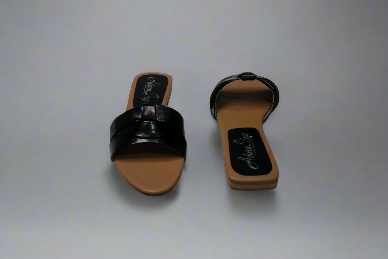 Trendy Double Strap Slip-On Sandals