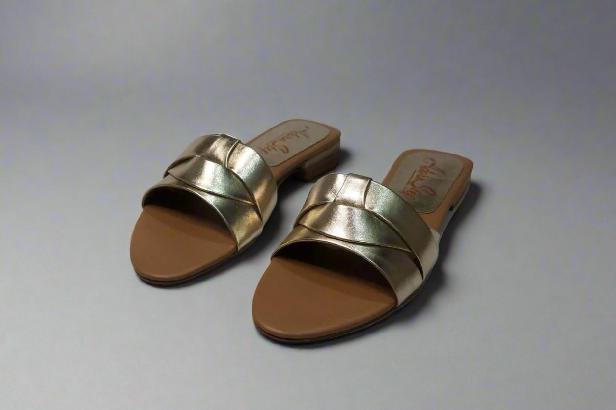 Trendy Double Strap Slip-On Sandals
