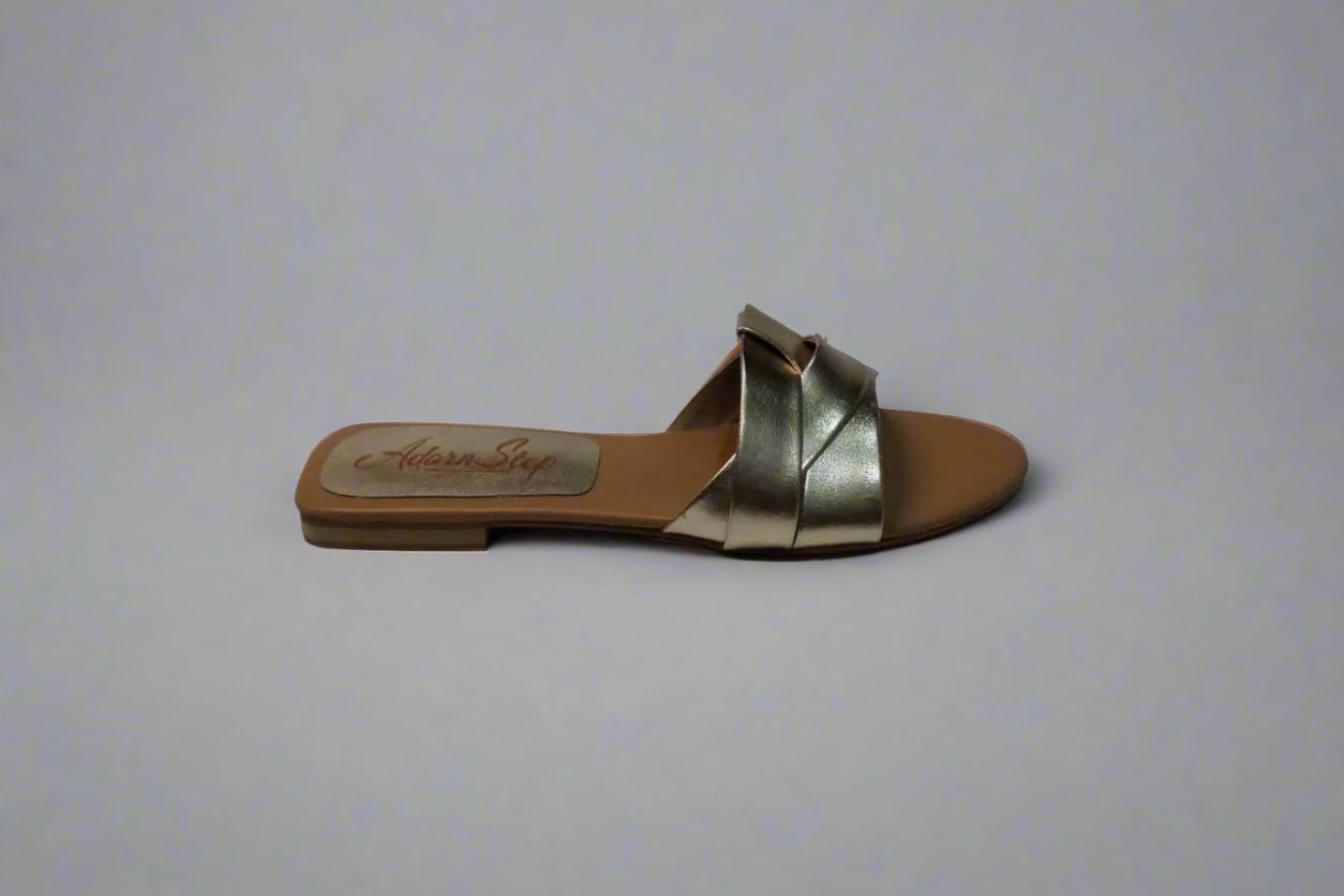 Trendy Double Strap Slip-On Sandals