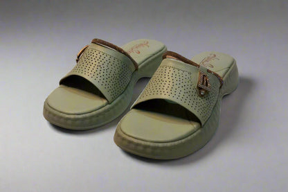 Elegant Comfort Slides – Dual-Tone Perfection