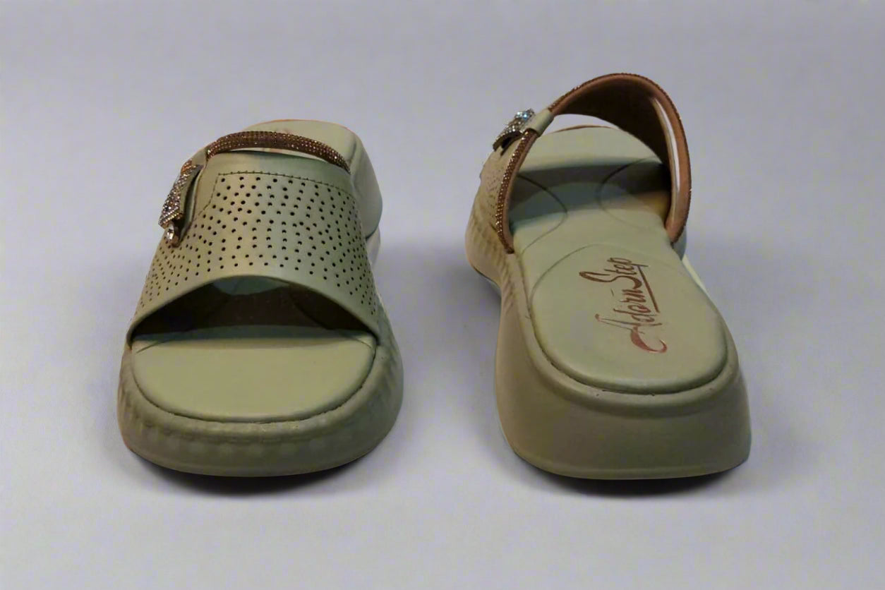 Elegant Comfort Slides – Dual-Tone Perfection