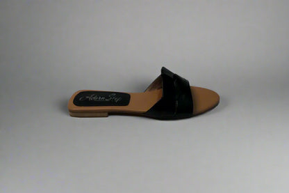 Trendy Double Strap Slip-On Sandals